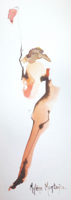 Aquarelle sur papier.