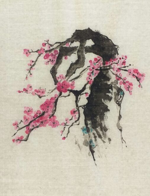 画粗大老干
Etude d'un vieux prunus<br>